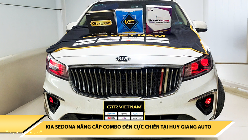 KIA SEDONA NÂNG CẤP COMBO ĐÈN CỰC CHIẾN TẠI HUY GIANG AUTO - HÀ NỘI